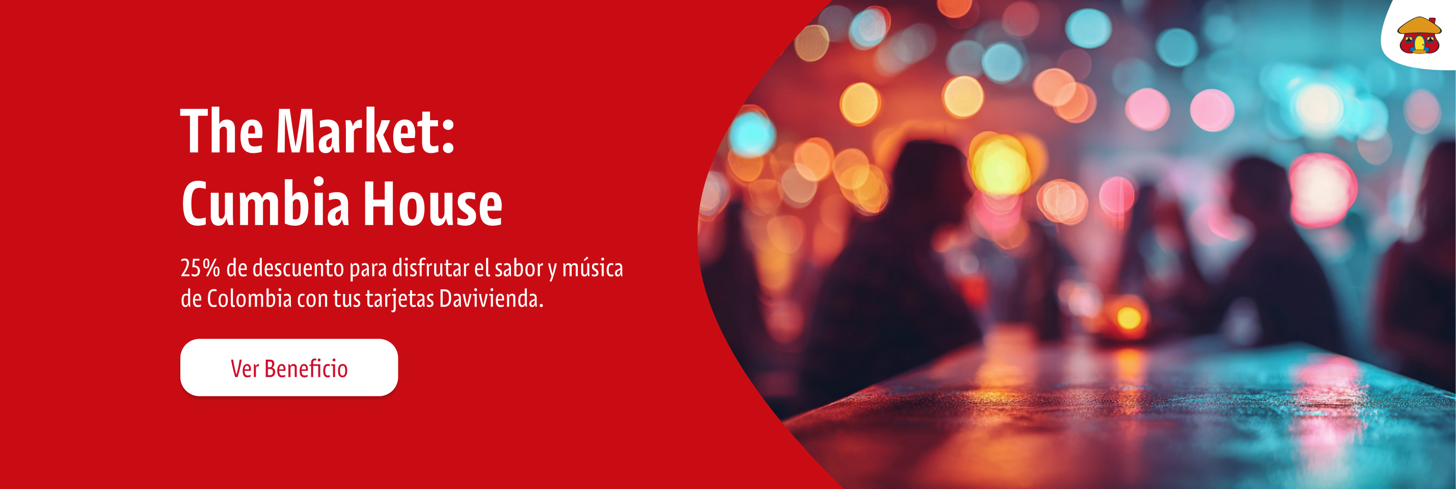 25% de descuento para sentir el sabor y música de Colombia con tus tarjetas Davivienda.
