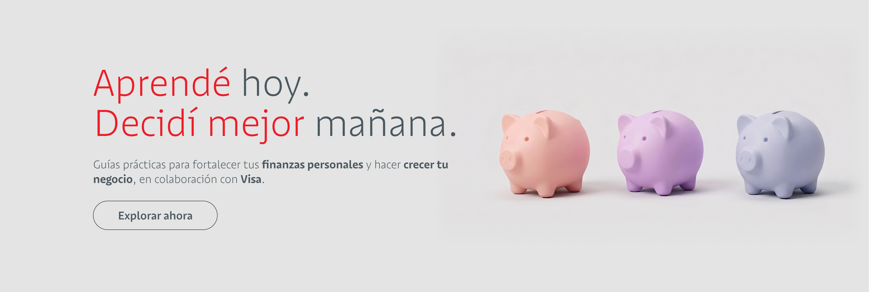 Guías prácticas para fortalecer tus finanzas personales y hacer crecer tu negocio, en colaboración con Visa.